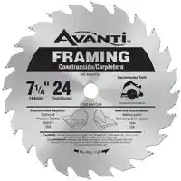 Main 1 - A0724A AVANTI 7-1/4"X24TH FRAMING BLADE - Arlington Coal & Lumber