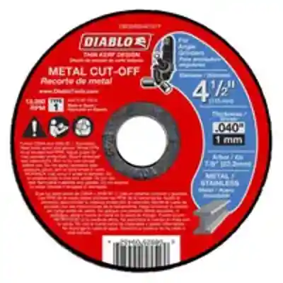 DIABLO DBD045040101F CUT-OFF WHEEL, ALUMINUM OXIDE, 4-1/2 IN DIA - Arlington Coal & Lumber