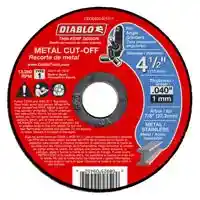 Main 2 - DIABLO DBD045040101F CUT-OFF WHEEL, ALUMINUM OXIDE, 4-1/2 IN DIA - Arlington Coal & Lumber