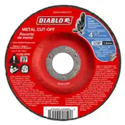 DIABLO DBD045063701F CUT-OFF WHEEL, ALUMINUM OXIDE, 4-1/2 IN DIA - Arlington Coal & Lumber