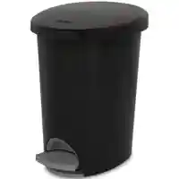 Main 1 - WASTEBASKET STEP-ON BLK 2.6G - Arlington Coal & Lumber