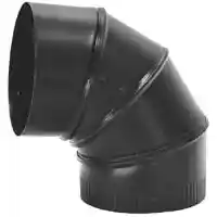 Main 1 - ELBOW PIPE 90DGRE 24GA 6IN BLK - Arlington Coal & Lumber