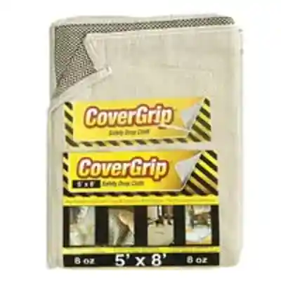 COVERGRIP 5 X 8 FT 8 OZ NO-SLIP DROP CLOTH (005808) - Arlington Coal & Lumber