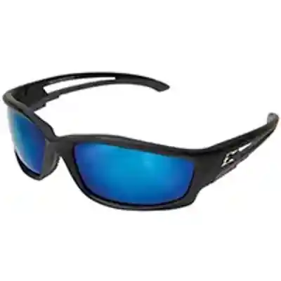 (TSKAP218) KAZBEK BLACK W/BLUE POLARIZED LENS EDGE SAFETY GLASSES  - Arlington Coal & Lumber