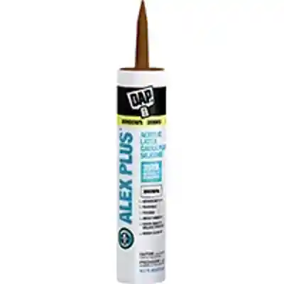 DAP ALEX-PLUS BROWN ACRYLIC LATEX CAULK W/SILICONE 10.1 OZ (18120) - Arlington Coal & Lumber