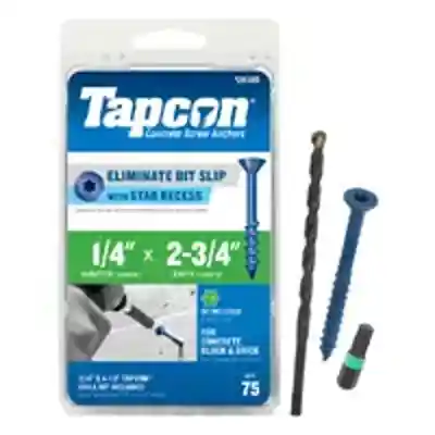 TAPCON 1/4 X 2-3/4" P/HEAD MASONRY SCREW 75 PK (#24385) - Arlington Coal & Lumber