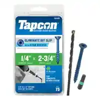 Main 1 - TAPCON 1/4 X 2-3/4" P/HEAD MASONRY SCREW 75 PK (#24385) - Arlington Coal & Lumber