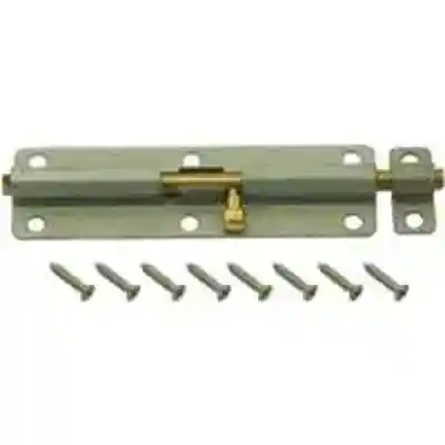 BARREL BOLT 6IN LOCKABLE GALV - Arlington Coal & Lumber