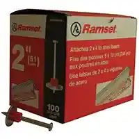 Main 1 - RAMSET 2" WASHERED DRIVE PIN 100CT (1514SD/00806) - Arlington Coal & Lumber