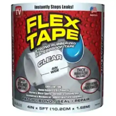 FLEX SEAL CLEAR WATERPROOF FLEX TAPE 4INX5FT - Arlington Coal & Lumber