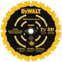 Main 1 - DW3199 FRAMING SAW BLADE 7-1/4 24T SINGLE PRECISION BLD - Arlington Coal & Lumber