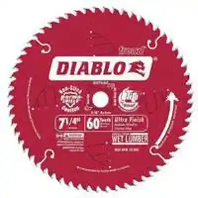 DIABLO 7-1/4" X 60TH FINISH BLADE (D0760A) - Arlington Coal & Lumber
