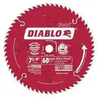 Main 2 - DIABLO 7-1/4" X 60TH FINISH BLADE (D0760A) - Arlington Coal & Lumber