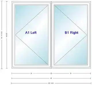 Main 1 - ANDERSEN 400 SERIES C235 WHITE CSMT UNIT HIGH PERF LOW-E4 INSUL GLASS # 1309483 - Arlington Coal & Lumber