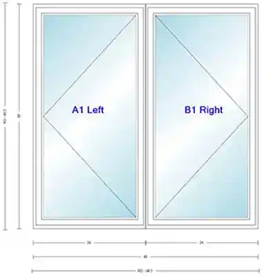 ANDERSEN 400 SERIES C24W LR WHITE CASEMENT UNIT HIGH PERF LOW-E4 INSUL GLASS # 1309487 - Arlington Coal & Lumber