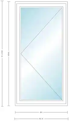 ANDERSEN CN135L  WHT CSMT UNIT HIGH PERF LOW E4 INSUL GLASS # 1309410 - Arlington Coal & Lumber