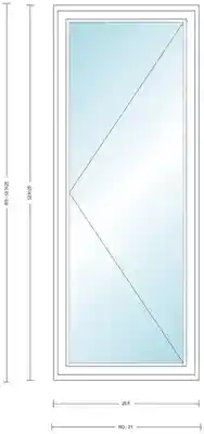ANDERSEN CN145L WHT CSMT UNIT HIGH PERF LOW E4 INSUL GLASS # 1309415 - Arlington Coal & Lumber