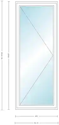 ANDERSEN CN145R WHT CSMT UNIT HIGH PERF INSUL GLASS # 1309451 - Arlington Coal & Lumber