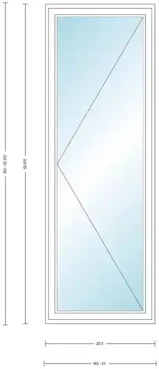 Main 1 - ANDERSEN CN15L WHT CSMT UNIT HIGH PERF LOW E4 INSUL GLASS # 1309421 - Arlington Coal & Lumber
