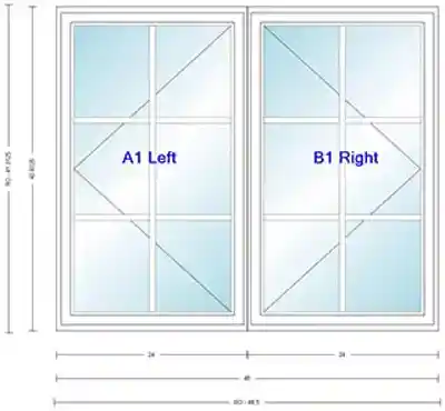 ANDERS CN235 UNIT, WHITE, HP LOW-E4 GLASS,"FINELIGHT"GBG, 2W3H, WHITE PI - Arlington Coal & Lumber