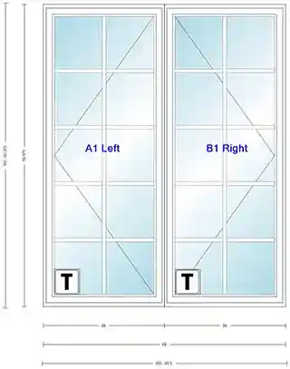 Main 1 - ANDERSEN CN235 UNIT, "TEMP" HP LOW-E4 GLASS, FINELIGHT 2W34H, WHITE PI, WHITE GBG - Arlington Coal & Lumber