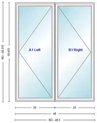 ANDERSEN CN25 CASEMENT UNIT HIGH PERF INSUL GLASS # 1309490 - Arlington Coal & Lumber