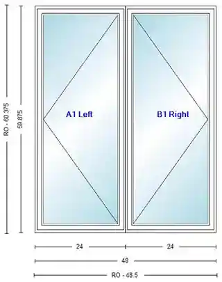 Main 1 - ANDERSEN CN25 CASEMENT UNIT HIGH PERF INSUL GLASS # 1309490 - Arlington Coal & Lumber