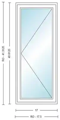 ANDERSEN CR135(L) CASEMENT UNIT, WHITE, HP INSUL GLASS # 1309409 - Arlington Coal & Lumber