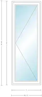 ANDERSEN CR14(L) CASEMENT UNIT, WHITE, HP INSUL GLASS # 1309413 - Arlington Coal & Lumber