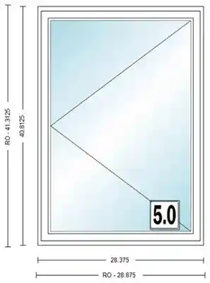 ANDERSEN CW135L CASEMENT UNIT. HIGH PERF INSUL GLASS # 1309412 - Arlington Coal & Lumber