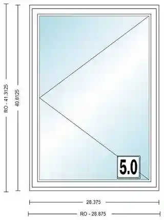 Main 1 - ANDERSEN CW135L CASEMENT UNIT. HIGH PERF INSUL GLASS # 1309412 - Arlington Coal & Lumber
