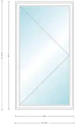 ANDERS CW145 R CASEMENT UNT HIGH PERF INSUL GLASS # 1309453 - Arlington Coal & Lumber