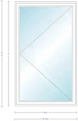 ANDERS CW14 L CASEMENT UNIT HIGH PERF INSUL GLASS # 1309418 - Arlington Coal & Lumber