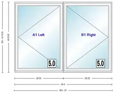 ANDERSEN CW235W LR CSMT UNIT HIGH PERF INSUL GLASS # 1309484 - Arlington Coal & Lumber