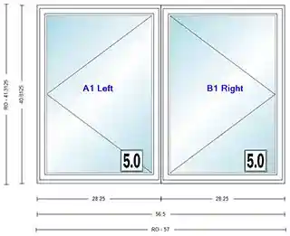 Main 1 - ANDERSEN CW235W LR CSMT UNIT HIGH PERF INSUL GLASS # 1309484 - Arlington Coal & Lumber