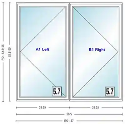ANDERSEN CW245 CSMNT UNIT HIGH PERF INSUL GLASS # 1365616 - Arlington Coal & Lumber