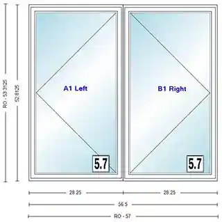 Main 1 - ANDERSEN CW245 CSMNT UNIT HIGH PERF INSUL GLASS # 1365616 - Arlington Coal & Lumber