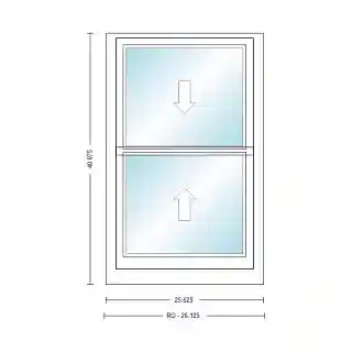 Main 1 - ANDERSEN 400 SERIES TW2032 WHT DH UNIT HIGH PERF LOW-E4 GLASS # 1611849 - Arlington Coal & Lumber