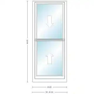 Main 1 - ANDERSEN 400 SERIES TW20410 WHT DH UNIT HIGH PERF LOW-E4 GLASS # 1600061 - Arlington Coal & Lumber