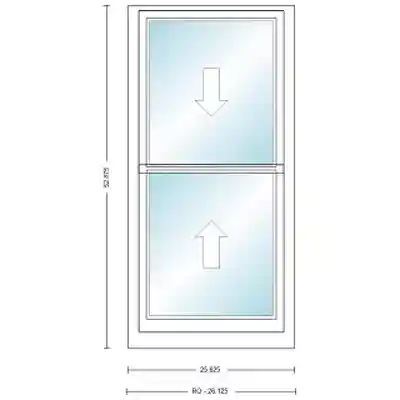 ANDERSEN 400 SERIES TW2042 WHT DH UNIT HIGH PERF LOW-E4 GLASS # 1611851 - Arlington Coal & Lumber