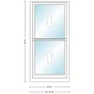Main 1 - ANDERSEN 400 SERIES TW2042 WHT DH UNIT HIGH PERF LOW-E4 GLASS # 1611851 - Arlington Coal & Lumber
