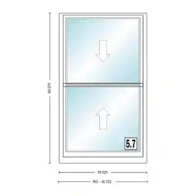 ANDERSEN 400 SERIES TW210410 WHT DH UNIT HIGH PERF LOW-E4 GLASS # 1600086 - Arlington Coal & Lumber
