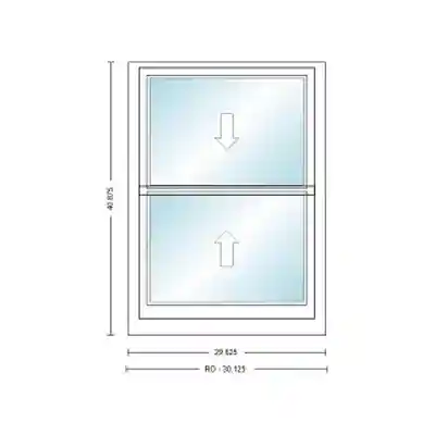 ANDERSEN 400 SERIES TW2432 WHT DH UNIT HIGH PERF LOW-E4 GLASS # 1611857 - Arlington Coal & Lumber