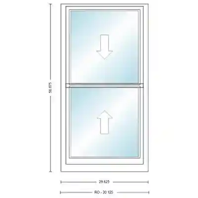 ANDERSEN 400 SERIES TW2446 WHT DH UNIT HIGH PERF LOW-E4 GLASS # 9159063 - Arlington Coal & Lumber