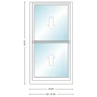 Main 1 - ANDERSEN 400 SERIES TW2446 WHT DH UNIT HIGH PERF LOW-E4 GLASS # 9159063 - Arlington Coal & Lumber
