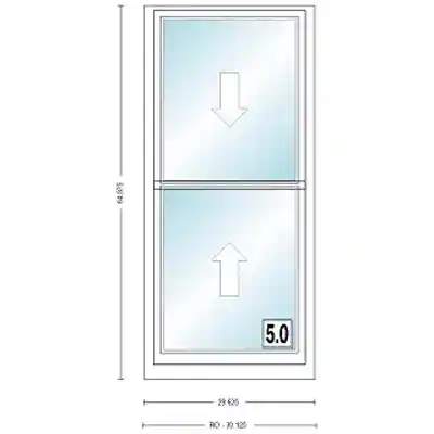 ANDERSEN 400 SERIES TW2452 WHT DH UNIT HIGH PERF LOW- E4 GLASS # 1611861 - Arlington Coal & Lumber