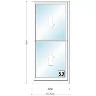 Main 1 - ANDERSEN 400 SERIES TW2452 WHT DH UNIT HIGH PERF LOW- E4 GLASS # 1611861 - Arlington Coal & Lumber