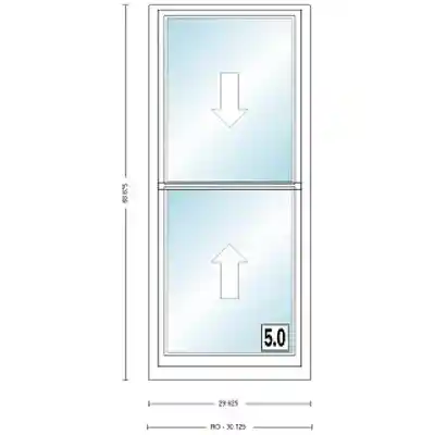 ANDERSEN 400 SERIES TW2456 WHT DH UNIT HIGH PERF LOW- E4 GLASS # 1647525 - Arlington Coal & Lumber