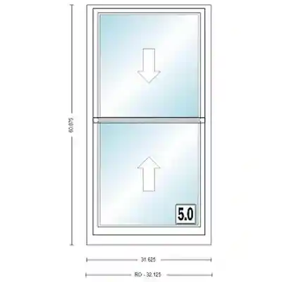 ANDERSEN 400 SERIES TW26410 WHT DH UNIT HIGH PERF LOW- E4 GLASS # 1600072 - Arlington Coal & Lumber