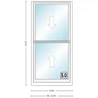 ANDERSEN 400 SERIES TW2652 WHT DH UNIT HIGH PERF LOW- E4 GLASS # 1600073 - Arlington Coal & Lumber